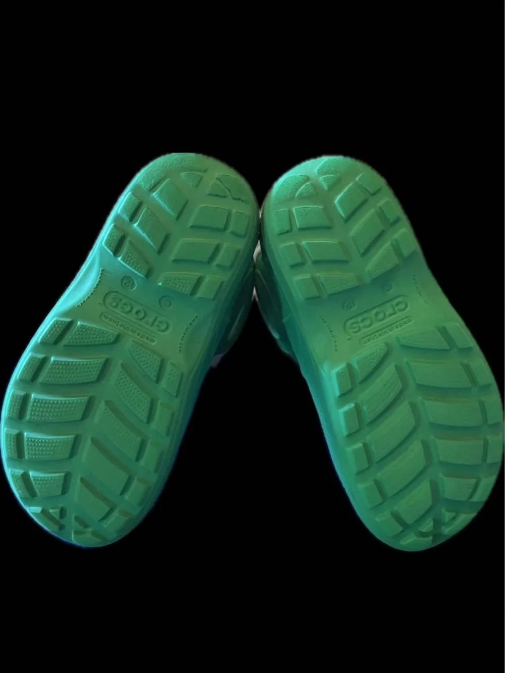 CROCS Kids' Green Waterproof Rain Boots